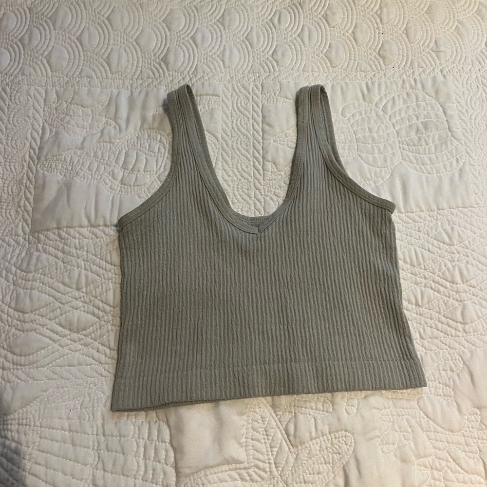 Urban Outfitters Ribbed Light Blue Tanktop